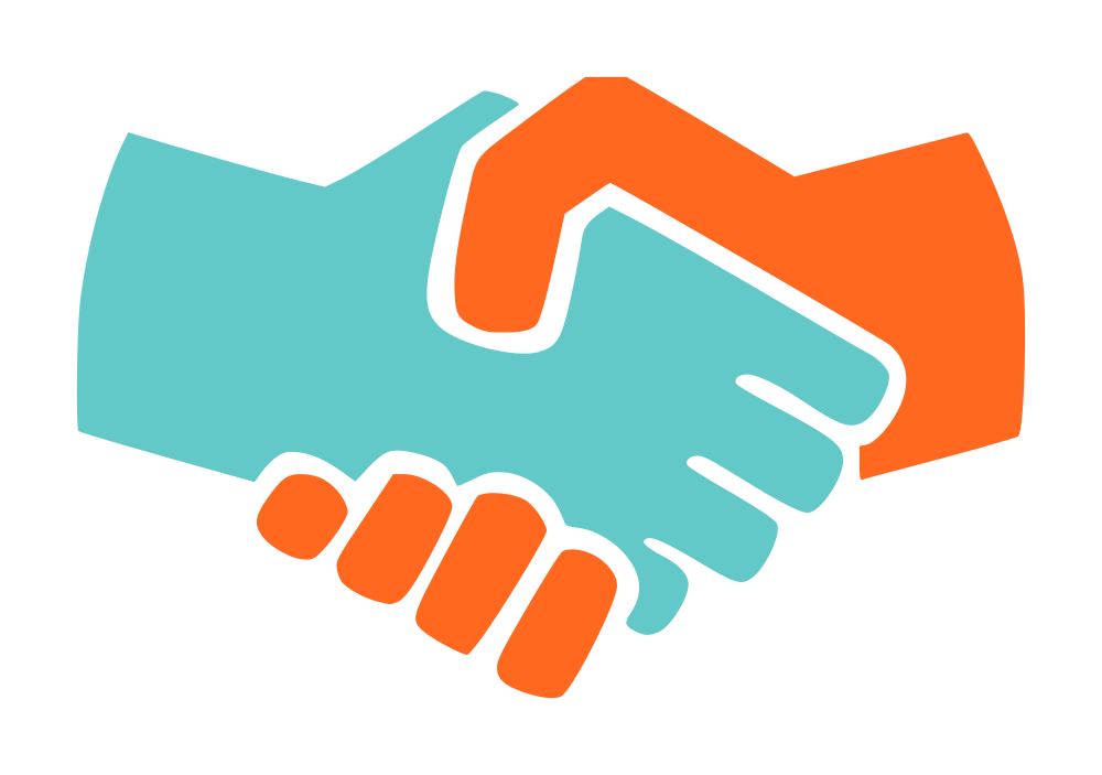 OnlineLabels Clip Art - Handshake Icon